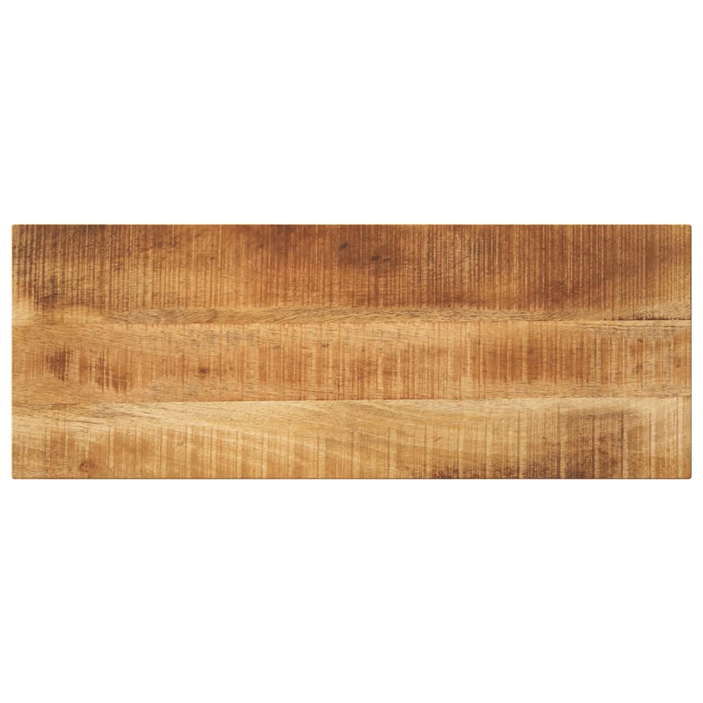 Piano per Tavolo 80x20x3,8cm Rettangolare Legno di Mango Grezzo