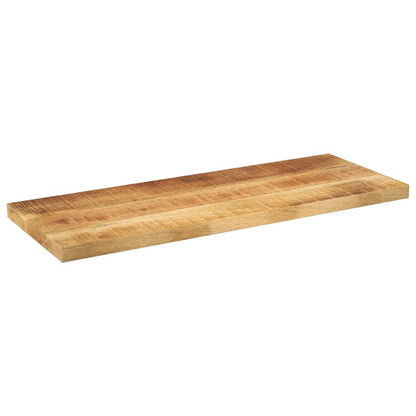 Piano per Tavolo 90x20x3,8 cm Rettangolare Legno Mango Grezzo