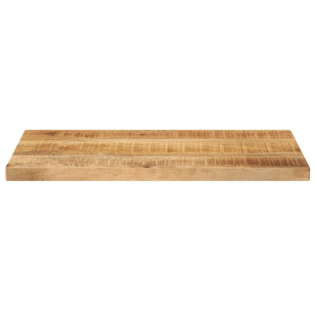 Piano per Tavolo 40x30x3,8cm Rettangolare Legno di Mango Grezzo