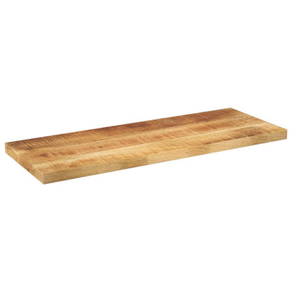 Piano per Tavolo 90x30x3,8 cm Rettangolare Legno Mango Grezzo