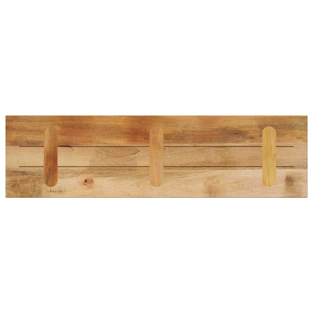 Piano per Tavolo 100x30x3,8 cm Rettangolare Legno Mango Grezzo
