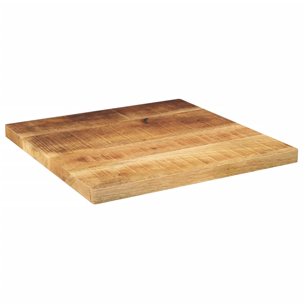 Piano per Tavolo 40x40x3,8 cm Quadrato Legno di Mango Grezzo