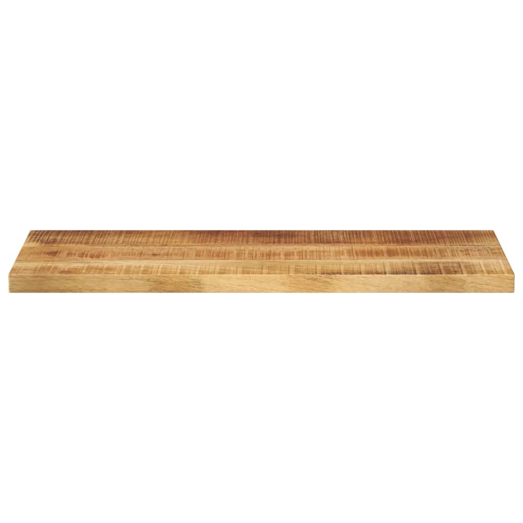 Piano per Tavolo 90x40x3,8cm Rettangolare Legno di Mango Grezzo