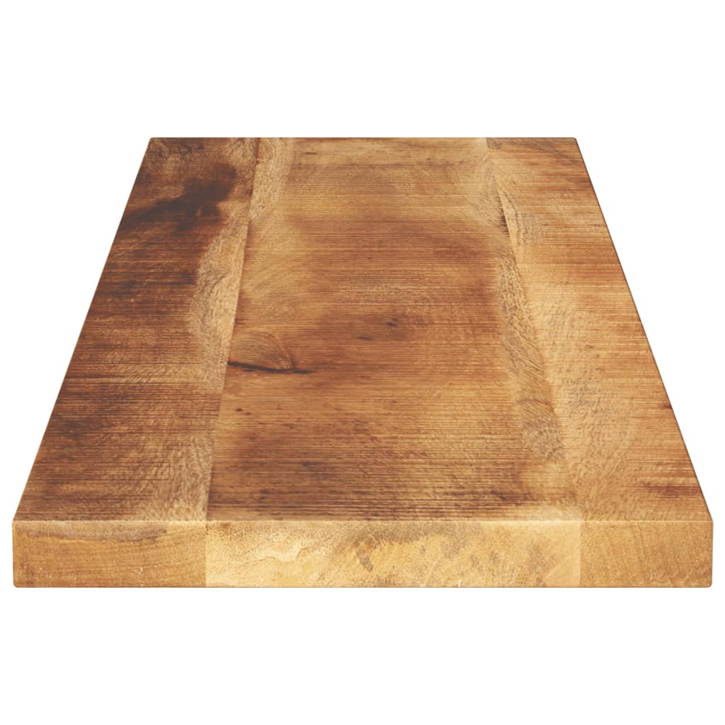 Piano per Tavolo 110x40x3,8cm Rettangolare Legno Mango Grezzo