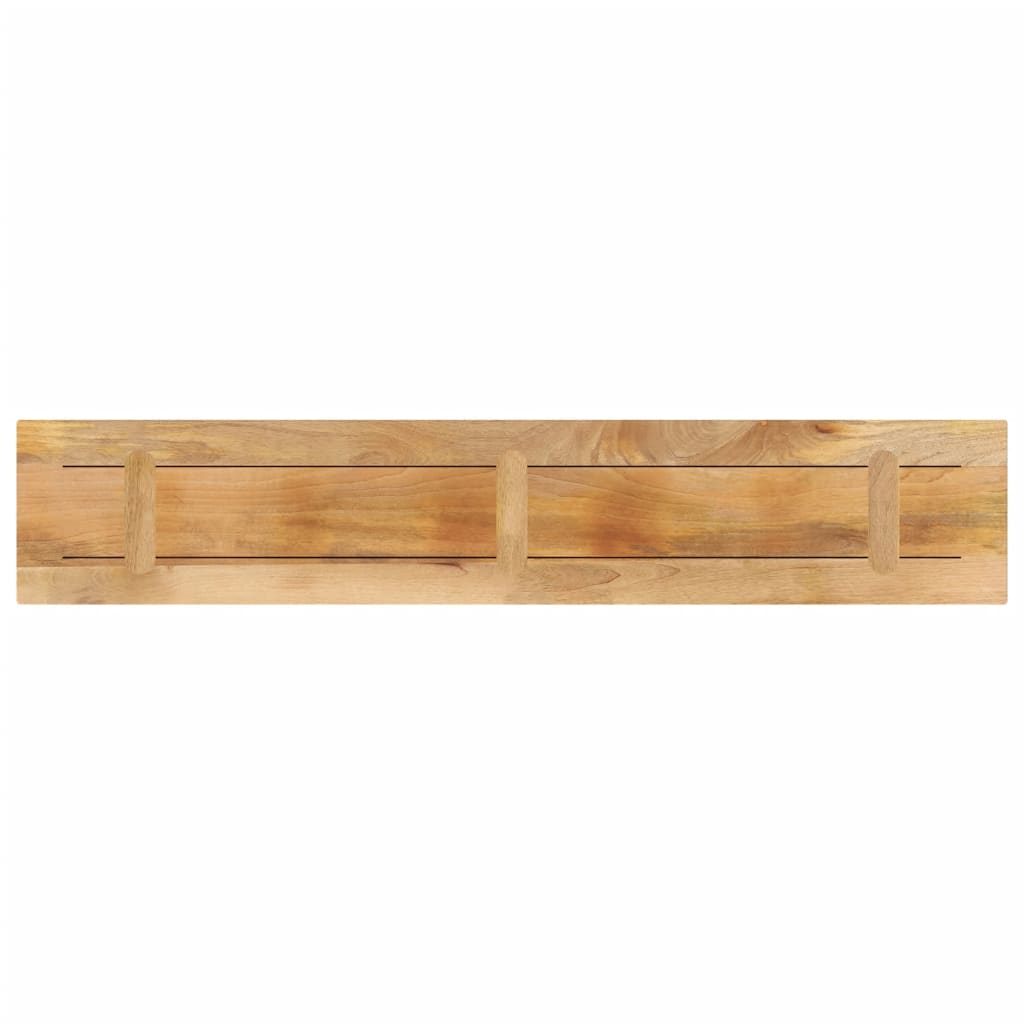 Piano per Tavolo 140x40x3,8 cm Rettangolare Legno Mango Grezzo