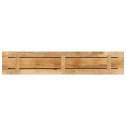 Piano per Tavolo 140x40x3,8 cm Rettangolare Legno Mango Grezzo