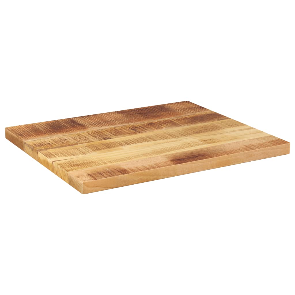 Piano per Tavolo 60x50x3,8 cm Rettangolare Legno Mango Grezzo