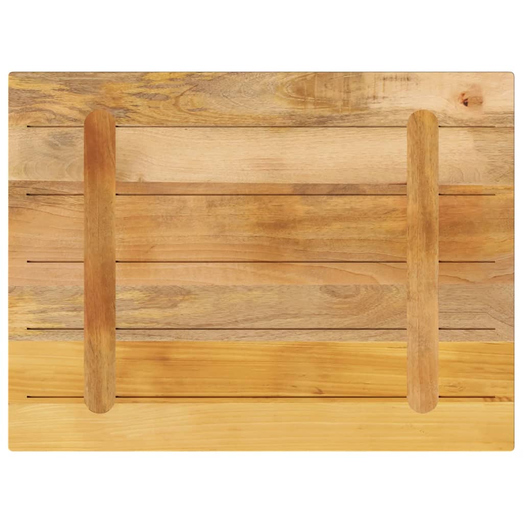 Piano per Tavolo 90x50x3,8 cm Rettangolare Legno Mango Grezzo
