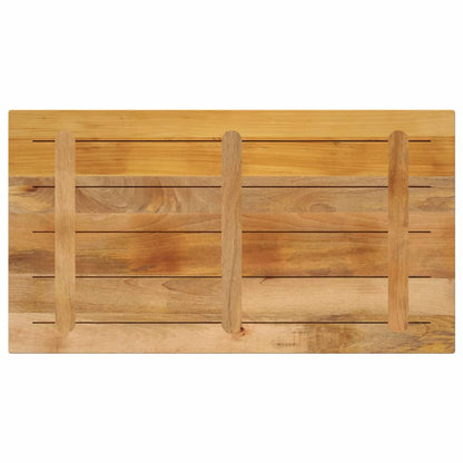 Piano per Tavolo 100x50x3,8 cm Rettangolare Legno Mango Grezzo