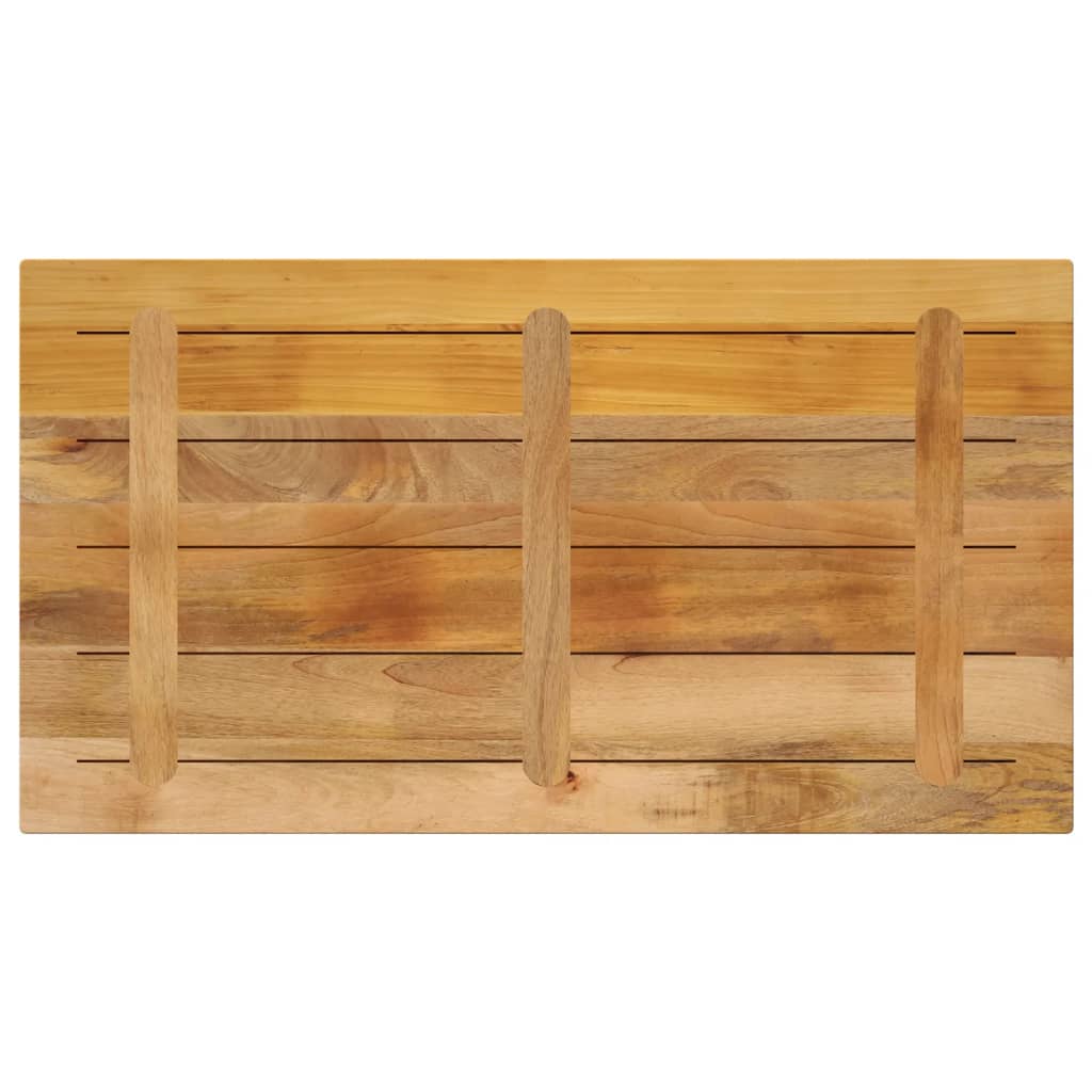 Piano per Tavolo 110x70x3,8 cm Rettangolare Legno Mango Grezzo