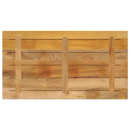 Piano per Tavolo 110x70x3,8 cm Rettangolare Legno Mango Grezzo