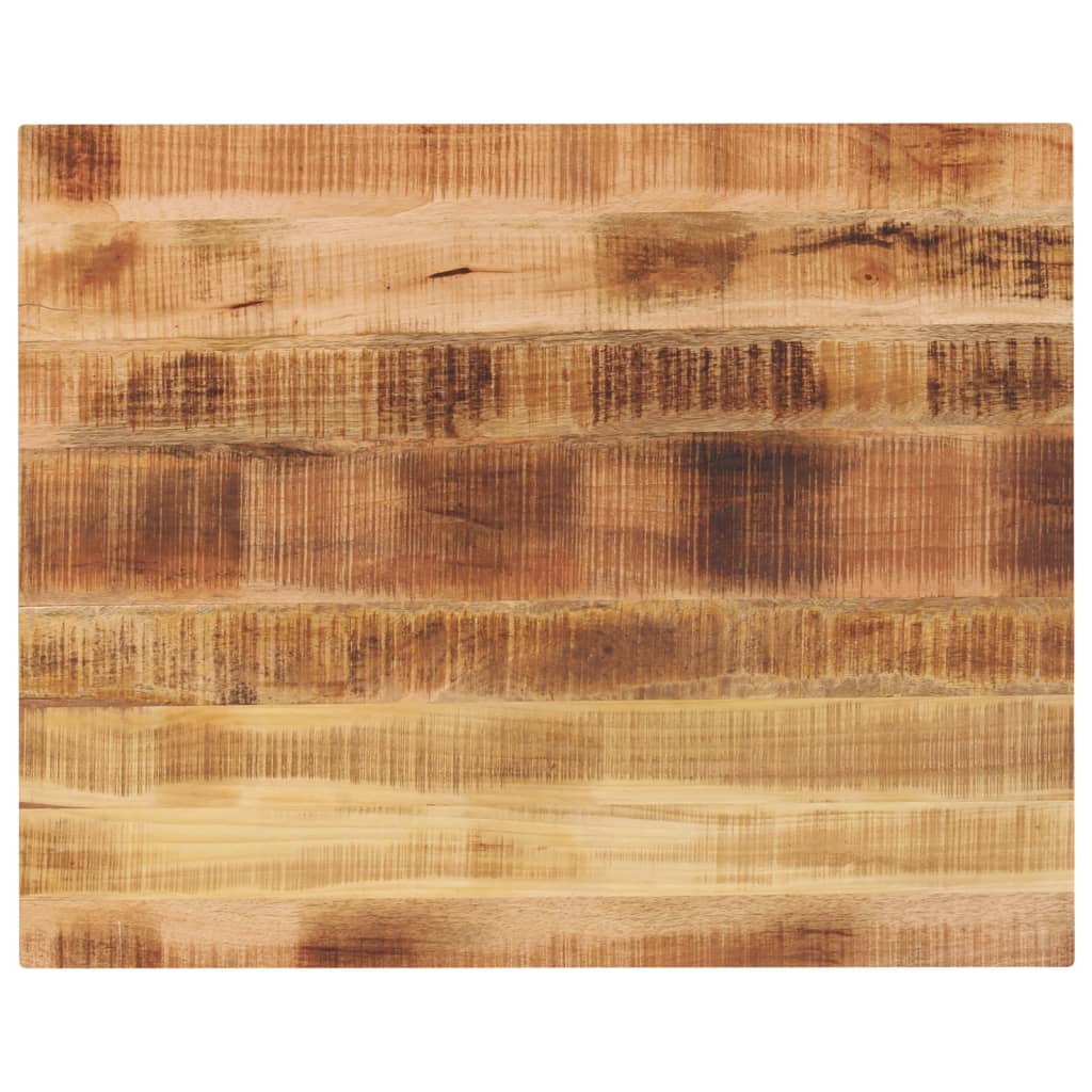 Piano per Tavolo 90x80x3,8 cm Rettangolare Legno Mango Grezzo