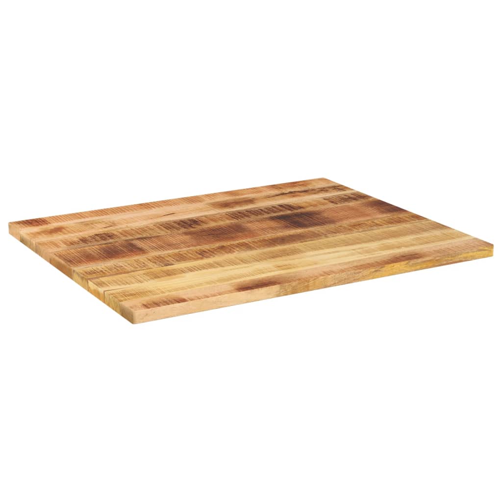 Piano per Tavolo 90x80x3,8 cm Rettangolare Legno Mango Grezzo