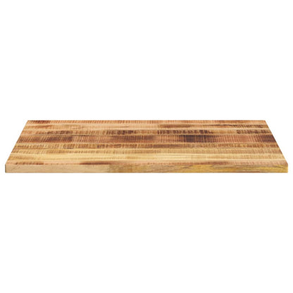 Piano per Tavolo 100x80x3,8 cm Rettangolare Legno Mango Grezzo