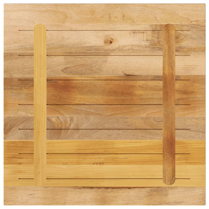 Piano per Tavolo 90x90x3,8 cm Quadrato Legno di Mango Grezzo