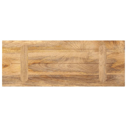 Piano per Tavolo 80x20x2,5cm Rettangolare Legno Massello Mango