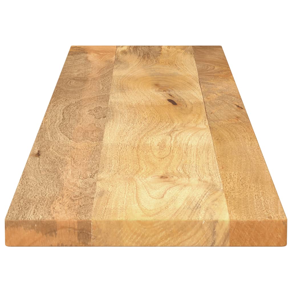 Piano per Tavolo 180x30x2,5cm Rettangolare Legno Massello Mango