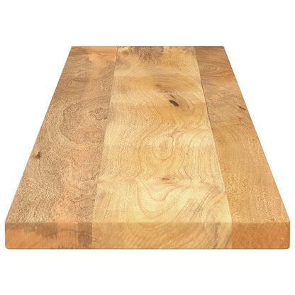 Piano per Tavolo 180x30x2,5cm Rettangolare Legno Massello Mango