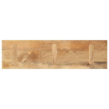 Piano per Tavolo 120x40x2,5cm Rettangolare Legno Massello Mango
