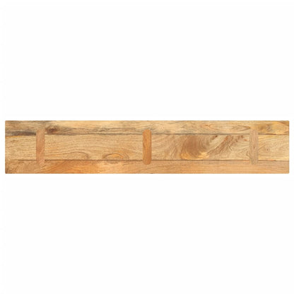 Piano per Tavolo 180x40x2,5cm Rettangolare Legno Massello Mango
