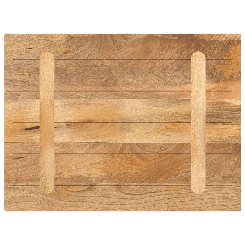 Piano per Tavolo 90x50x2,5 cm Rettangolare Legno Massello Mango