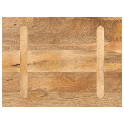 Piano per Tavolo 90x50x2,5 cm Rettangolare Legno Massello Mango