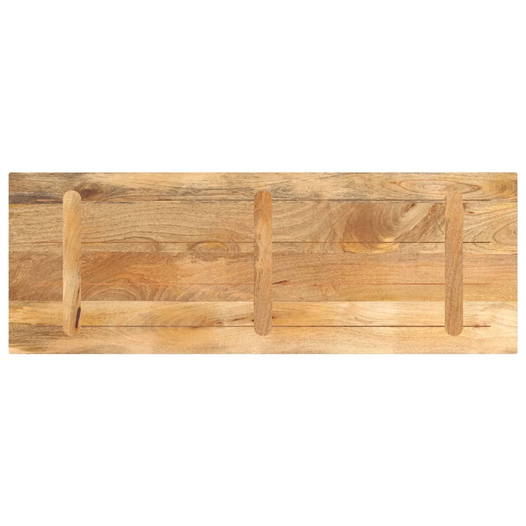 Piano per Tavolo 140x60x2,5cm Rettangolare Legno Massello Mango
