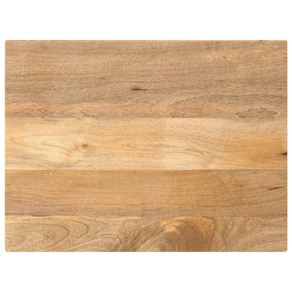 Piano per Tavolo 80x70x2,5 cm Rettangolare Legno Massello Mango