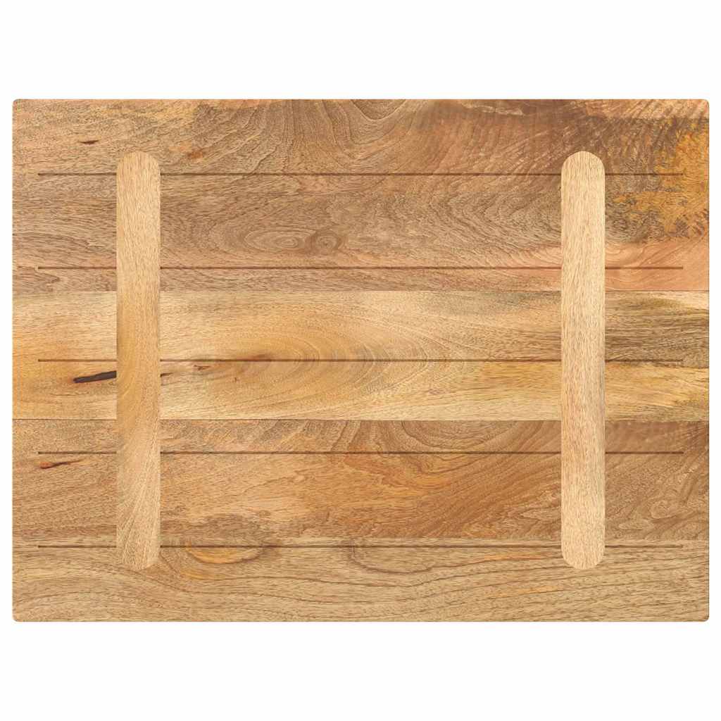 Piano per Tavolo 90x70x2,5 cm Rettangolare Legno Massello Mango