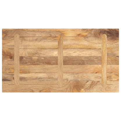 Piano per Tavolo 110x70x2,5cm Rettangolare Legno Massello Mango