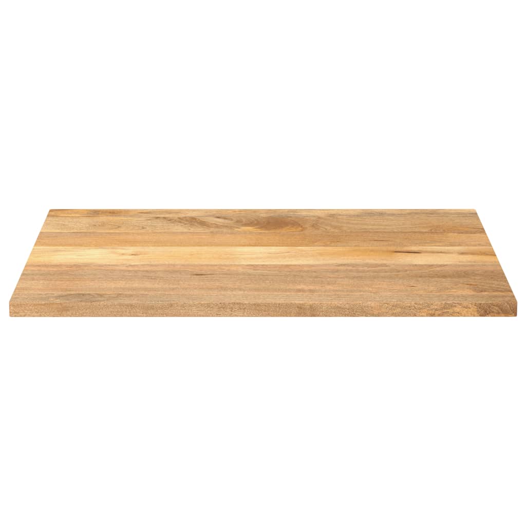 Piano per Tavolo 100x80x2,5cm Rettangolare Legno Massello Mango