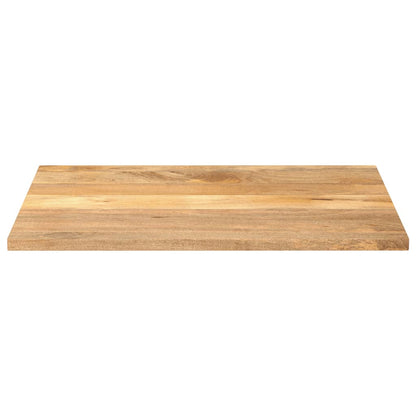 Piano per Tavolo 100x80x2,5cm Rettangolare Legno Massello Mango