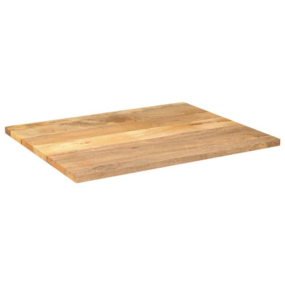 Piano per Tavolo 110x80x2,5cm Rettangolare Legno Massello Mango
