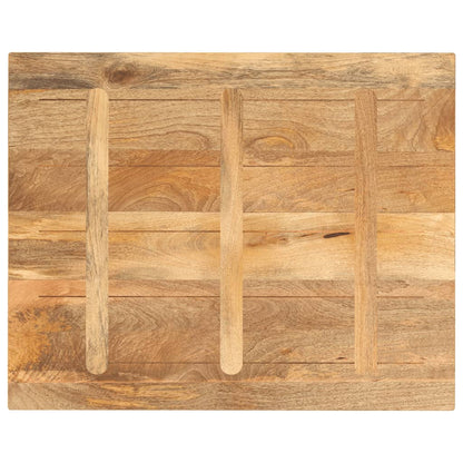 Piano per Tavolo 110x80x2,5cm Rettangolare Legno Massello Mango