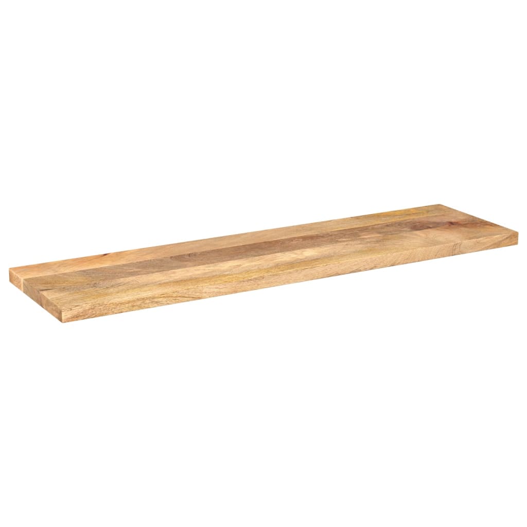 Piano per Tavolo 100x20x3,8cm Rettangolare Legno Massello Mango