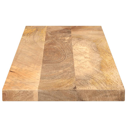 Piano per Tavolo 100x20x3,8cm Rettangolare Legno Massello Mango