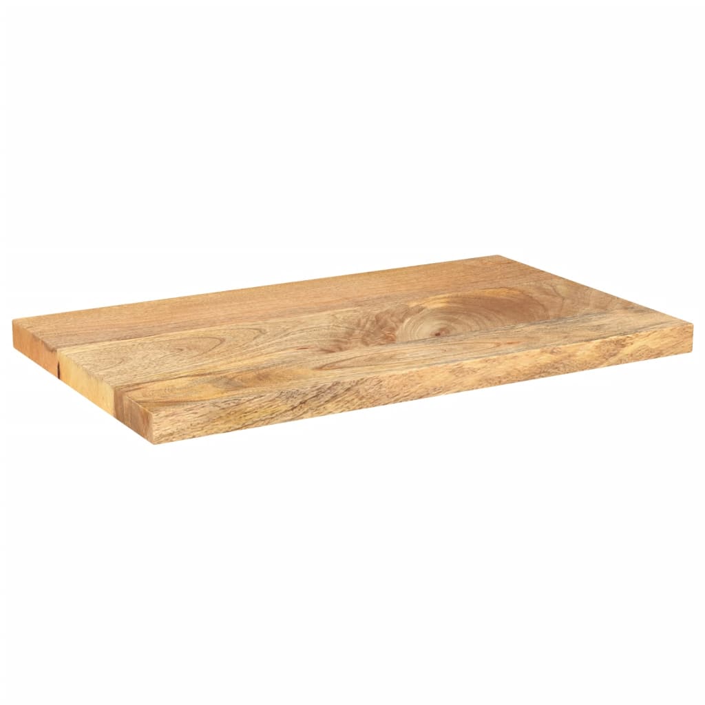 Piano per Tavolo 60x30x3,8 cm Rettangolare Legno Massello Mango