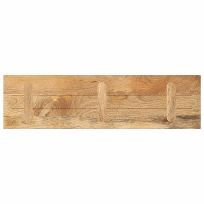 Piano per Tavolo 120x30x3,8cm Rettangolare Legno Massello Mango