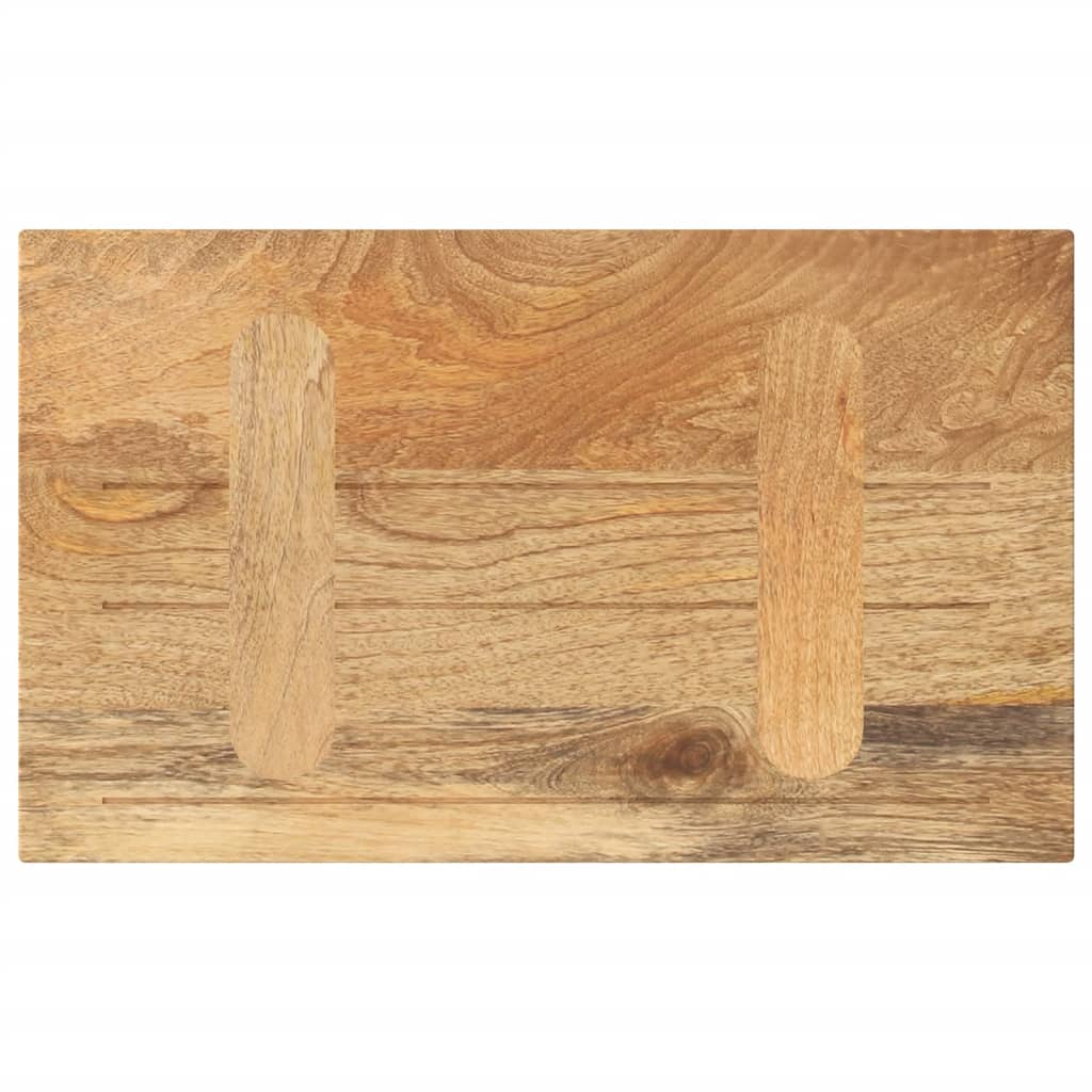 Piano per Tavolo 50x40x3,8 cm Rettangolare Legno Massello Mango