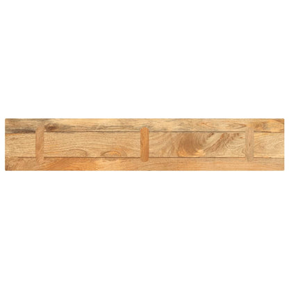 Piano per Tavolo 140x40x3,8cm Rettangolare Legno Massello Mango
