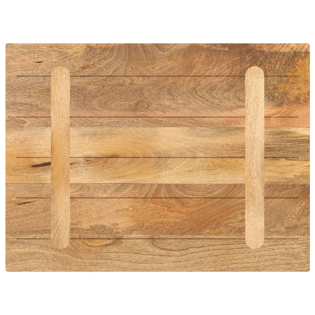 Piano per Tavolo 70x50x3,8 cm Rettangolare Legno Massello Mango