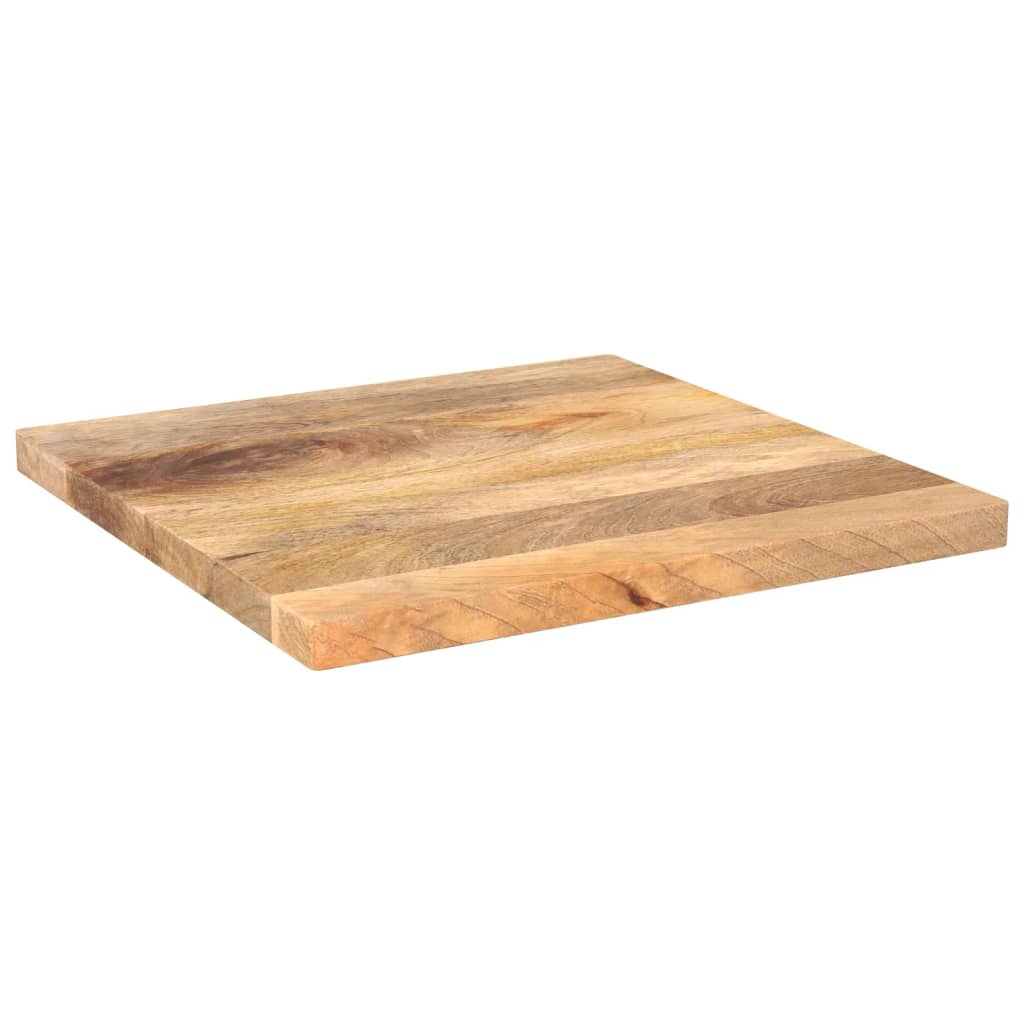 Piano per Tavolo 60x60x3,8 cm Quadrato Legno Massello di Mango
