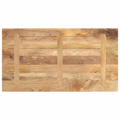 Piano per Tavolo 110x60x3,8cm Rettangolare Legno Massello Mango