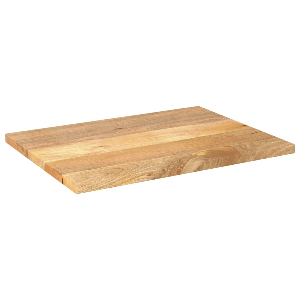 Piano per Tavolo 80x70x3,8 cm Rettangolare Legno Massello Mango