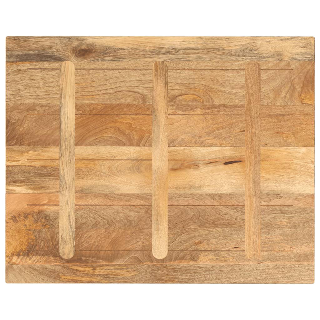 Piano per Tavolo 110x80x3,8cm Rettangolare Legno Massello Mango