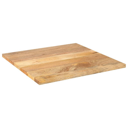Piano per Tavolo 90x90x3,8 cm Quadrato Legno Massello di Mango