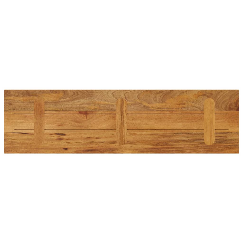 Piano per Tavolo 100x20x2,5 Rettangolare Legno Massello Mango
