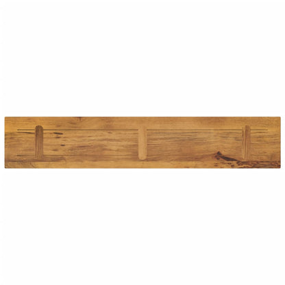 Piano per Tavolo 140x40x2,5cm Rettangolare Legno Massello Mango