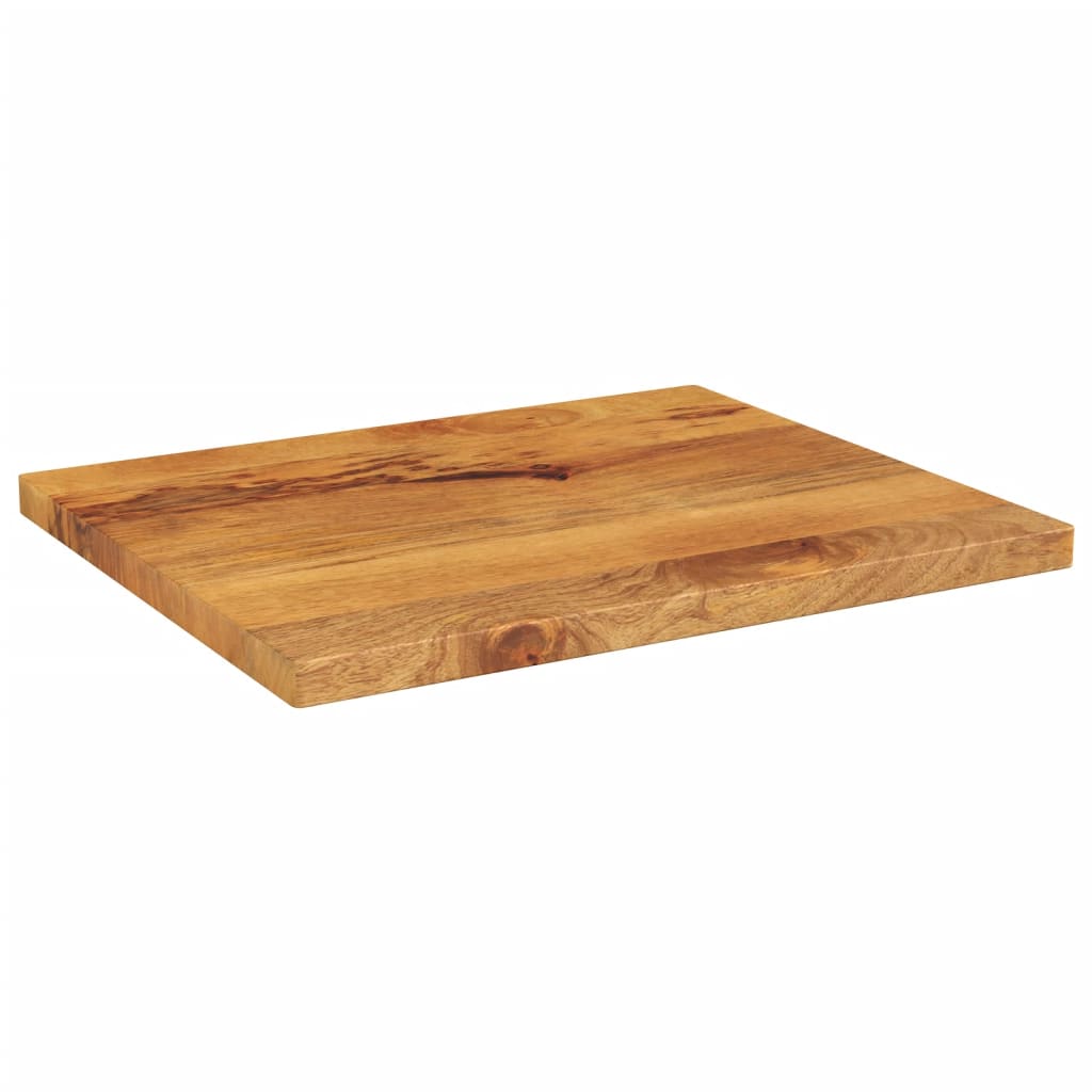 Piano per Tavolo 60x50x2,5 cm Rettangolare Legno Massello Mango