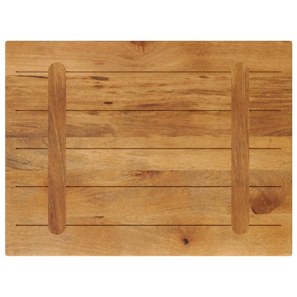 Piano per Tavolo 90x50x2,5 cm Rettangolare Legno Massello Mango